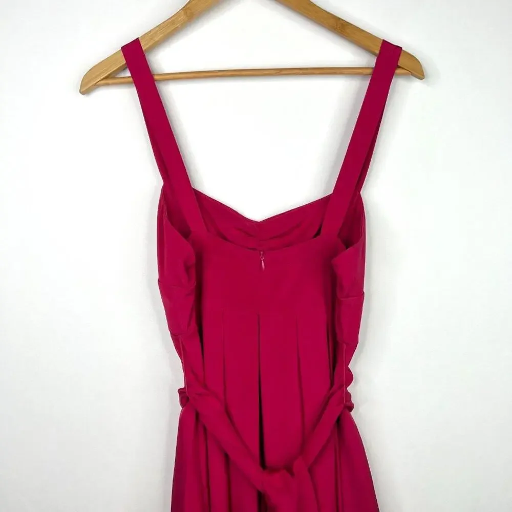 J. Crew Fuchsia 100% Silk Party Dress Size 6